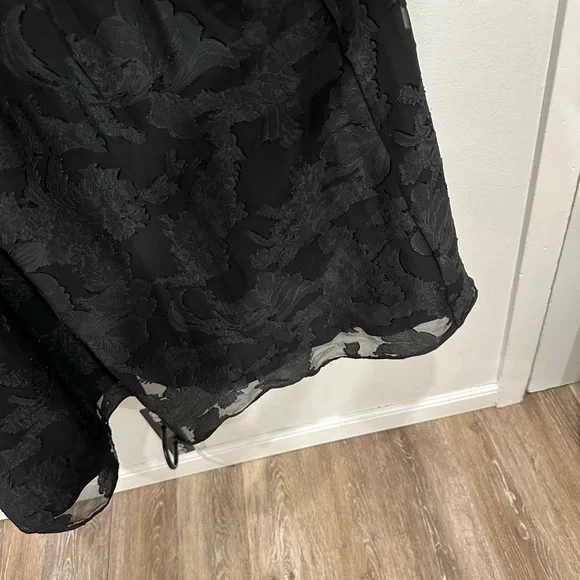 Azazie Elegant Black Open Back Dress - Picture 5 of 14